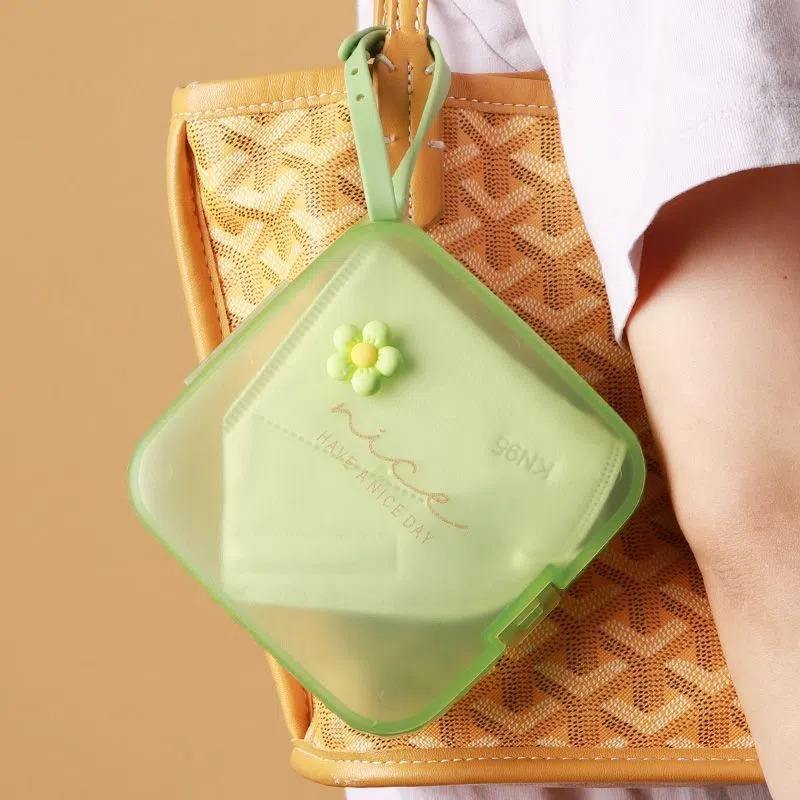 Caja de almacenamiento de mascarillas, caja de regalo pequeña para publicidad de exposiciones portátiles, nueva caja cuadrada para guardar joyas, caja para mascarillas de protección solar