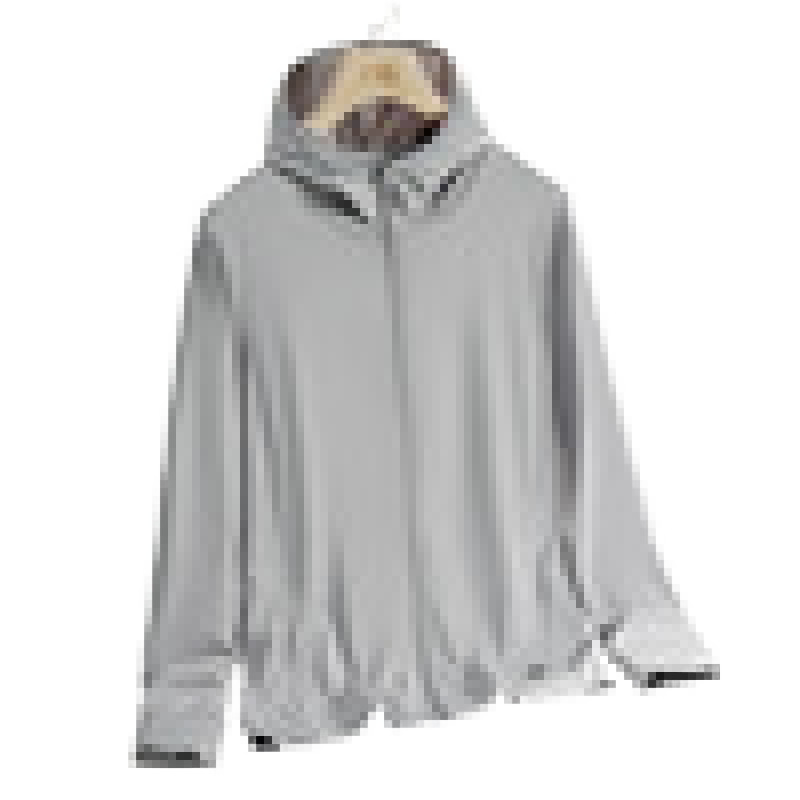 Ropa de protección solar de hombre chaqueta delgada de verano camiseta de piel de hielo al aire libre ventilada anti-UV ropa de protección solar para hombre