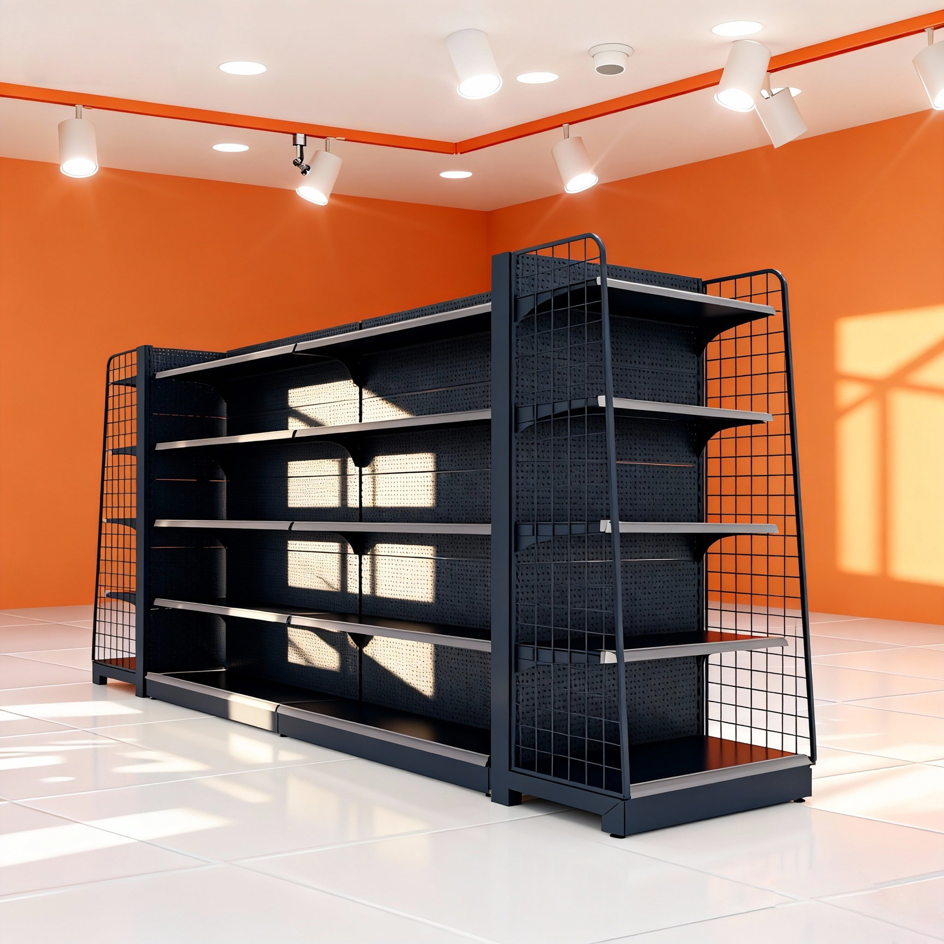 Estantes de exhibición de supermercado estantes de exhibición de papelería tiendas de conveniencia snack tiendas de bocadillos multicapa agujero estante de almacenamiento