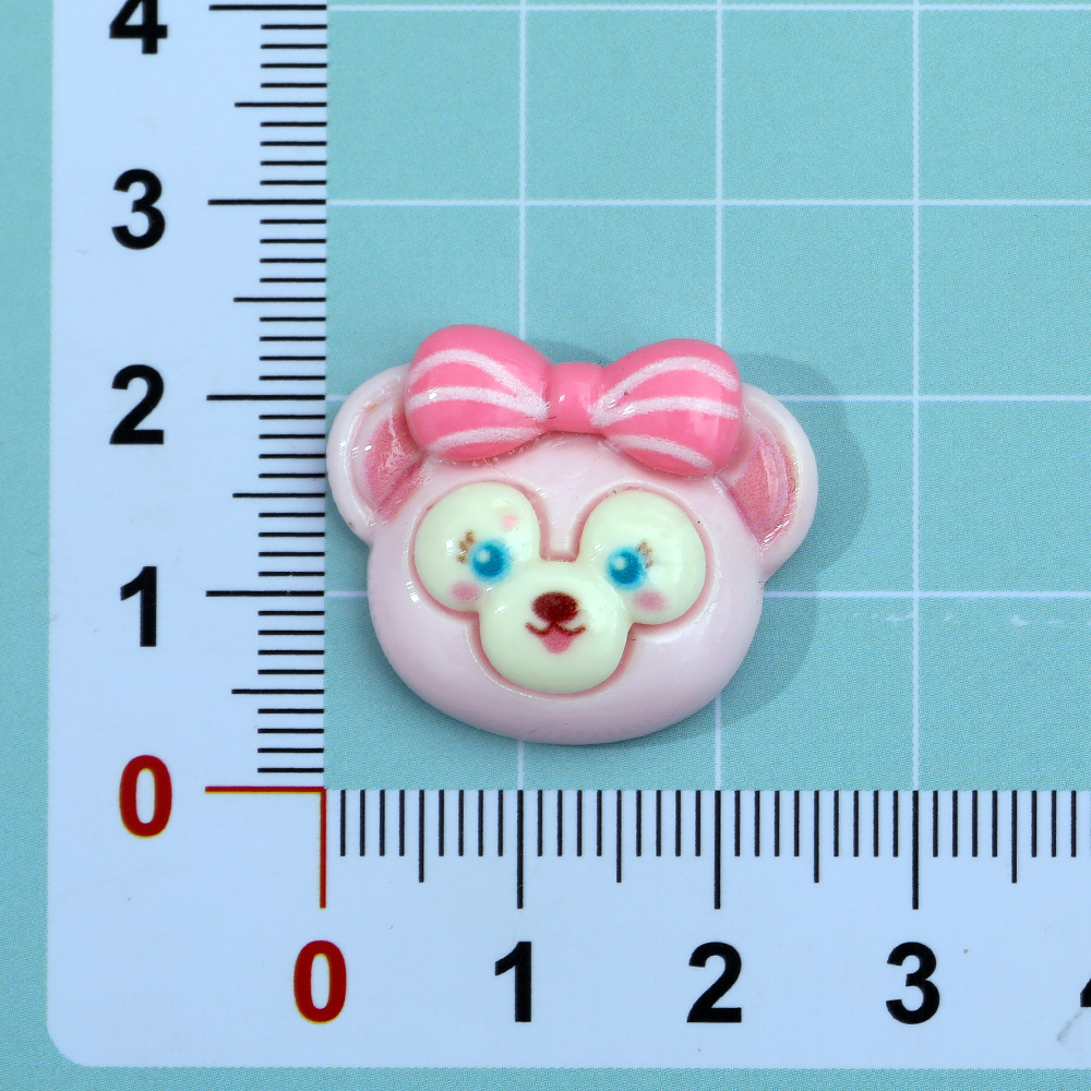 Nueva estrella brillante delushirley dibujos animados DIY accesorios de resina accesorios para el cabello teléfono móvil Shell colgante horquilla parche al por mayor