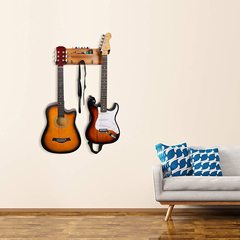 [Cross-border factory] Solid wood four-in-one multifunctional guitar hanger, guitar hook, instrument hanger, wall hanging