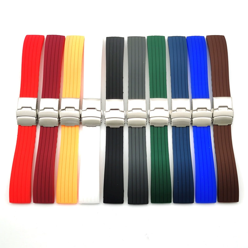 Waterproof universal tires, silicone watch strap, 24mm