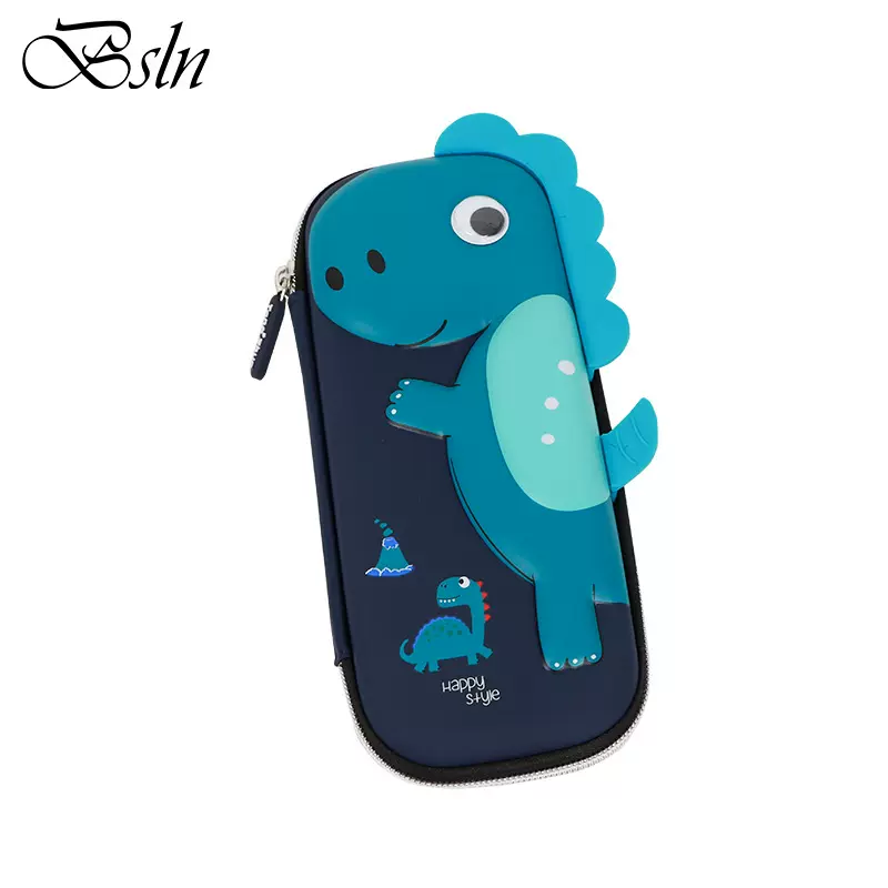 新款男童可爱酷萌恐龙铅笔盒EVA3D立体小学生文具盒礼盒