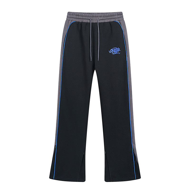 SynaWord American Stitch Sweater Pantalones Syna mujer y mujer marca de moda bordada color combinado pareja set casual