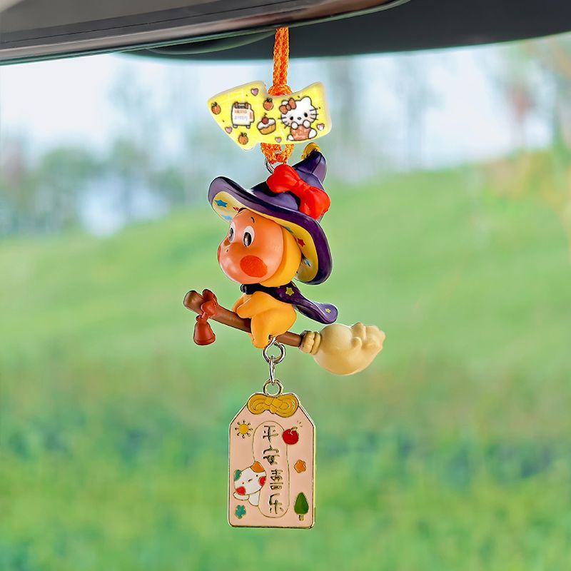 Bubble Mart Star People Car Hanging Ornament for Rearview Mirror, Car Interior Decoration Pendant, Gift for Girls, New Car