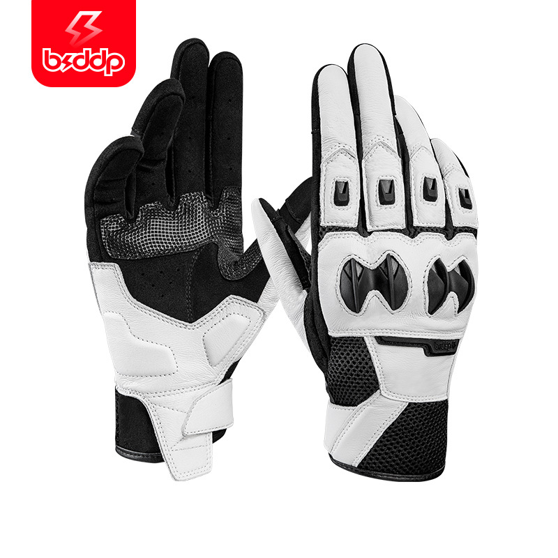 BSDDP 오토바이 장갑 통기성 낙하 나이트 레이싱 메쉬 터치 스크린 승마 보호 오토바이 장비