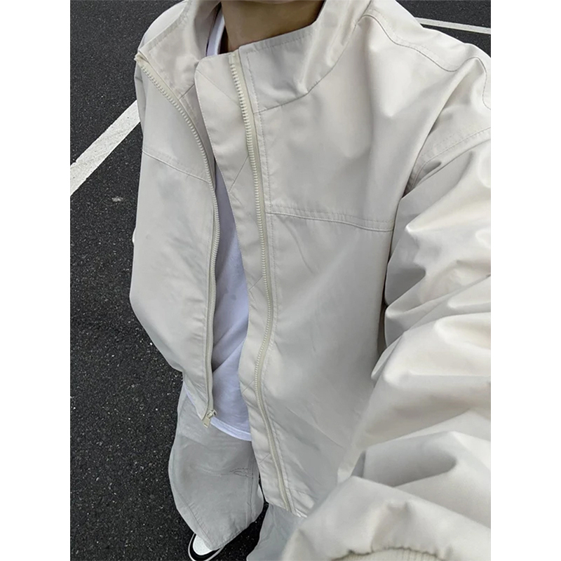cleanfit短款工装外套男秋季硬汉穿搭三防立领冲锋衣美式潮牌夹克|undefined