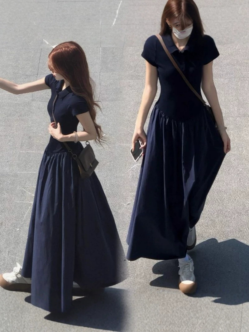 Đầm maxi nữ thắt eo chất liệu mềm mại, thiết kế đơn giản tinh khiết — Tây Tạng