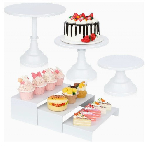 Transfronterizos dorados rosa decoración de la mesa de postres accesorios de boda estante de pastel estante de té de la tarde estante de té descanso mesa