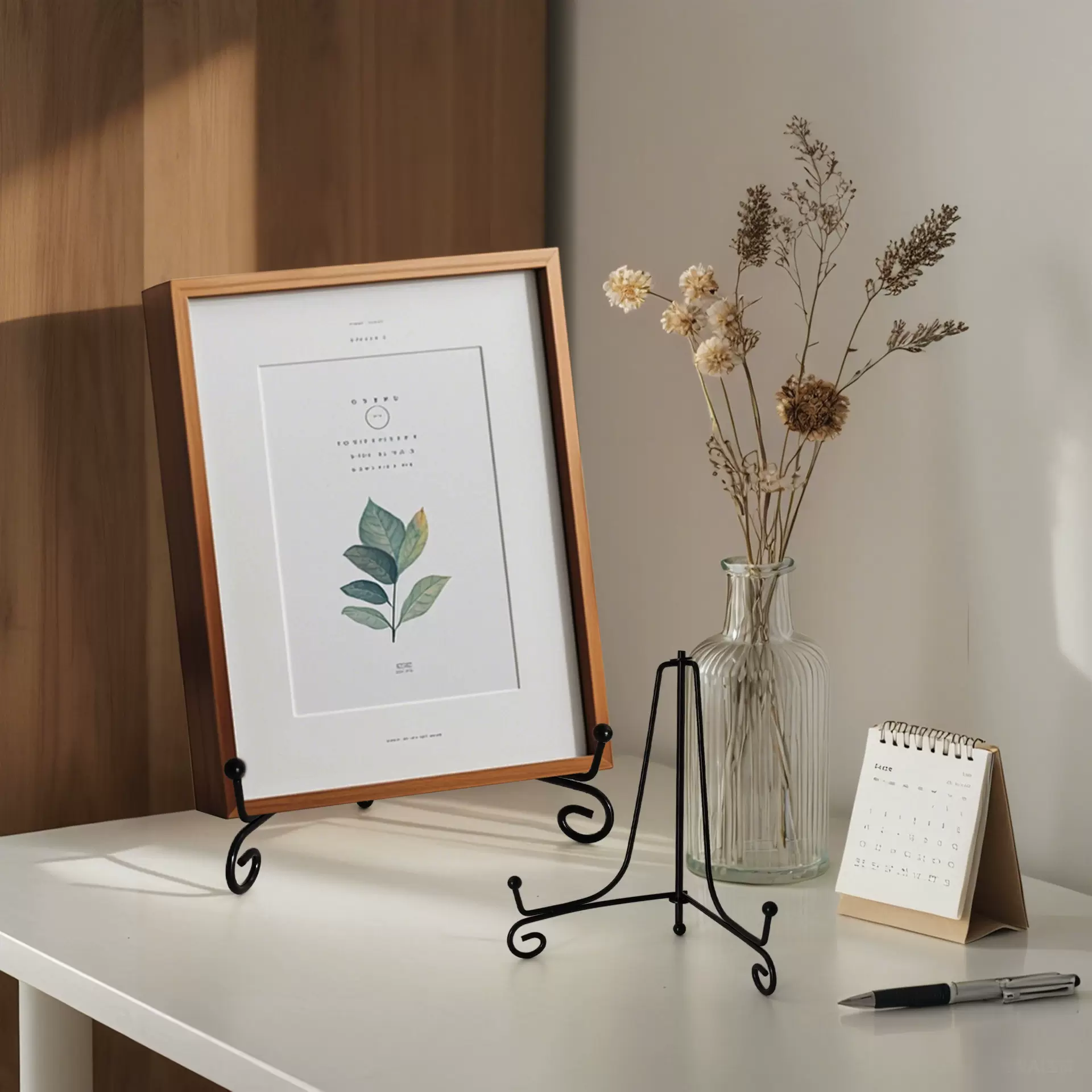 Solid wrought iron metal plate holder handicraft porcelain p