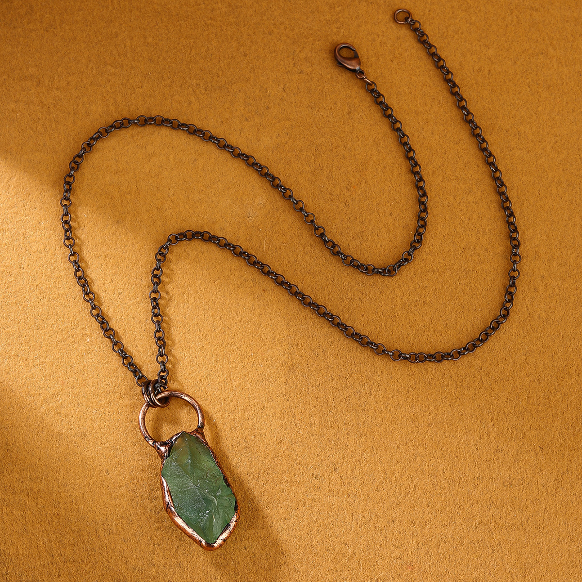 39g Weight Copper Pendant Material Natural Stone, Crystal Inlay Material Pendant Necklace Classification Copper Chain Material Belcher Chain Chain Type 1 Piece Quantity Daily Occasion Copper Material Geometric Pattern All Seasons Season Women's Gender Handmade, Inlay Design Ethnic Style, Shiny Style Wholesale Jewelry Ethnic Style Shiny Geometric Copper Natural Stone Crystal Handmade Inlay Pendant Necklace Belcher Chain 7
