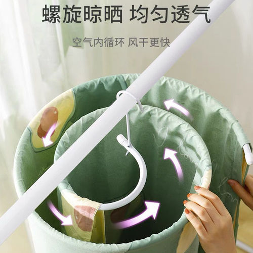 Multifunctional drying bed sheet quilt cover rack rotating clothes hanger large round household cool quilt spiral drying wholesale