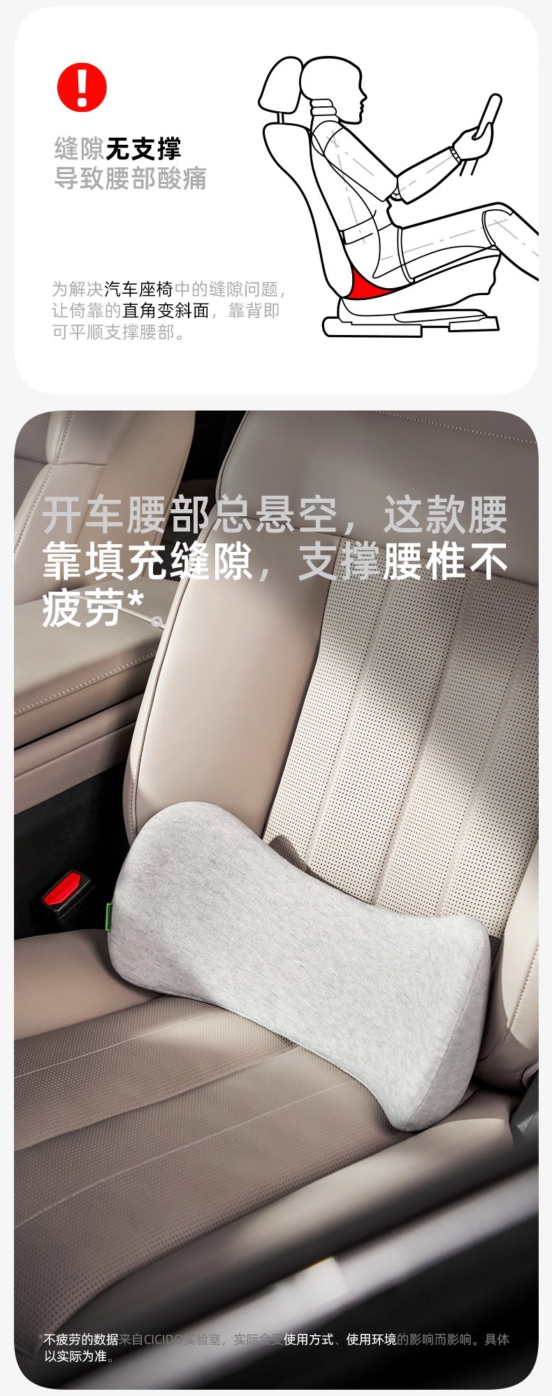 Y-Shaped Car Headrest Seat Cushion, Car Neck Pillow, Tesla Neck Pillow, Lumbar Support, Memory Foam
