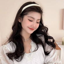 法式优雅细边花纹发箍高级感提花发箍发卡女新款时尚压发洗脸头箍