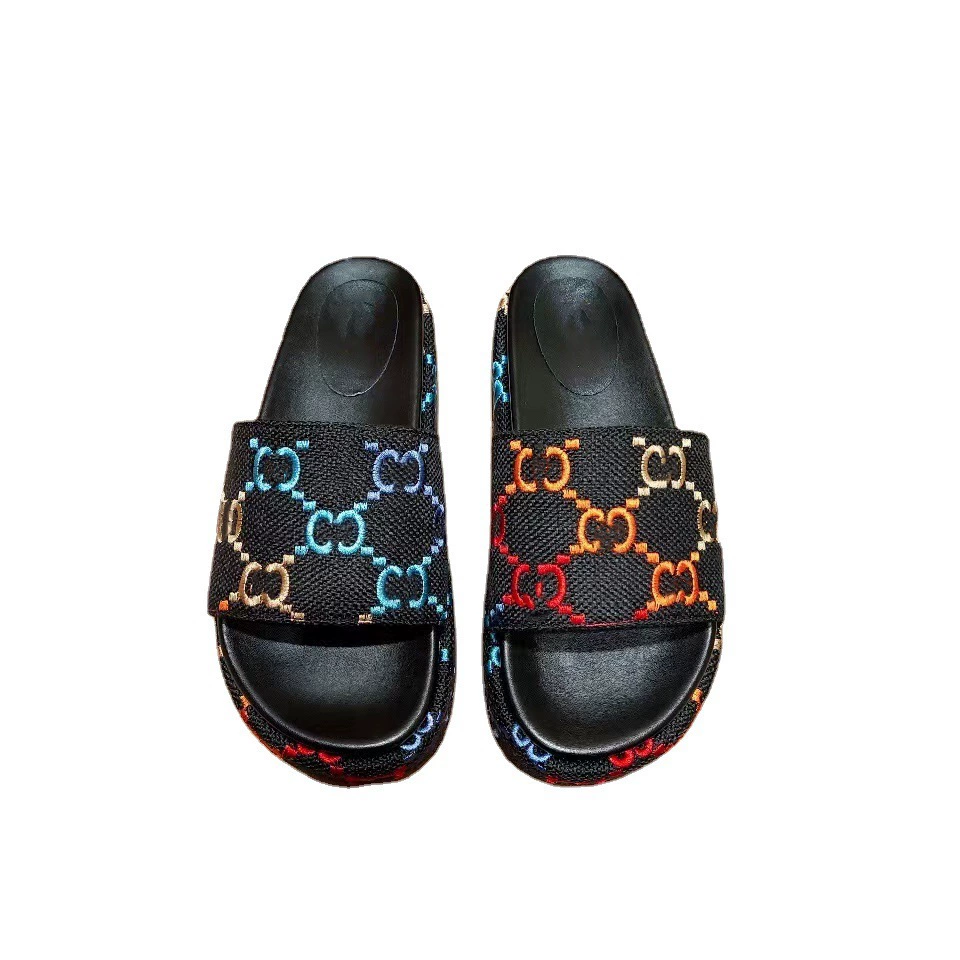 White high sandals platform, factory direct supply, 2022 collection, with embroidery, gradient