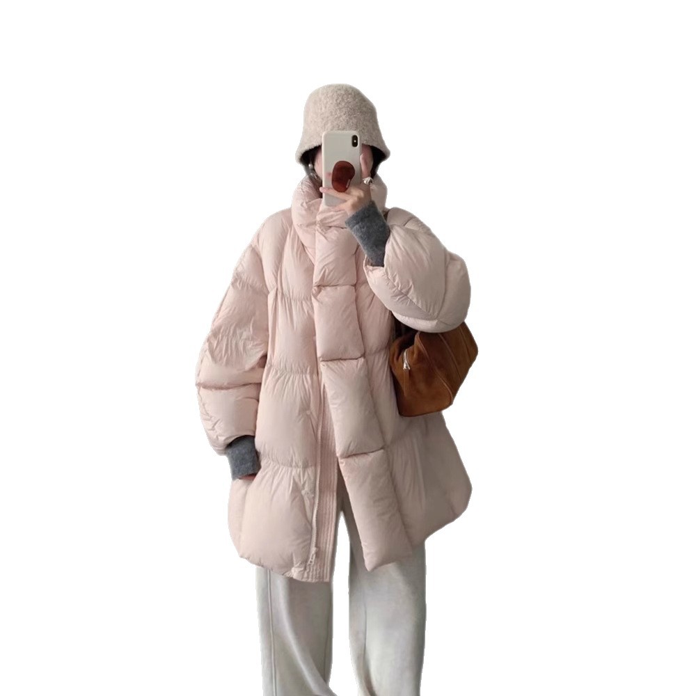 Puff suave en invierno 2025 nuevo estilo coreano suelto con sombrero de algodón caliente para mujeres chaqueta larga y gruesa image 5