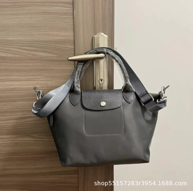 Autumn and Winter Style Dragon Dumpling Bag, Thickened Short-Handle Tote Bag, Handbag with Adjustable Shoulder Strap, Nylon Unisex Bag