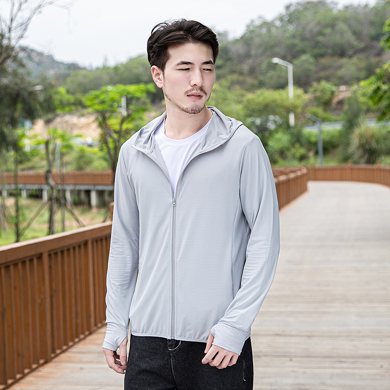 888 자외선 차단 의류 남성용 클래식 그레이