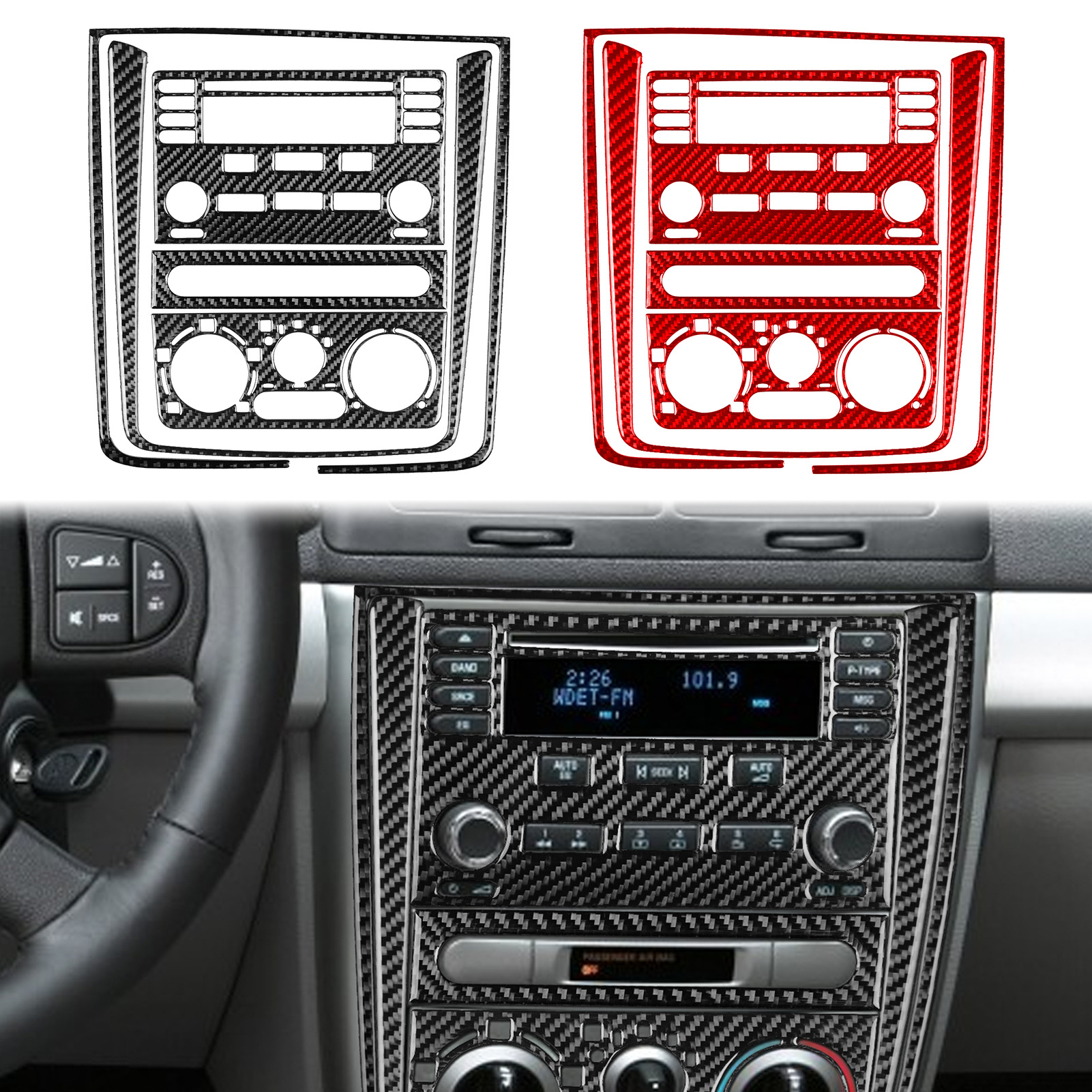 Suitable for Chevrolet 05-10 Cobalt carbon fiber interior modification central control gear steering wheel car lifting