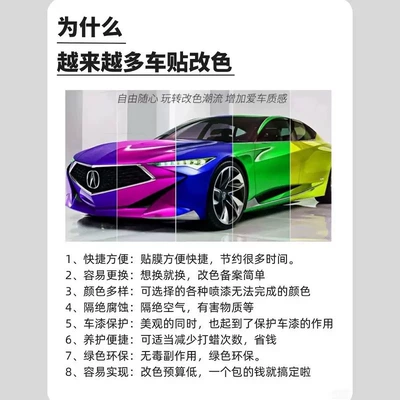 Auto Color Change Film Change Film Pet Crystal Nardo