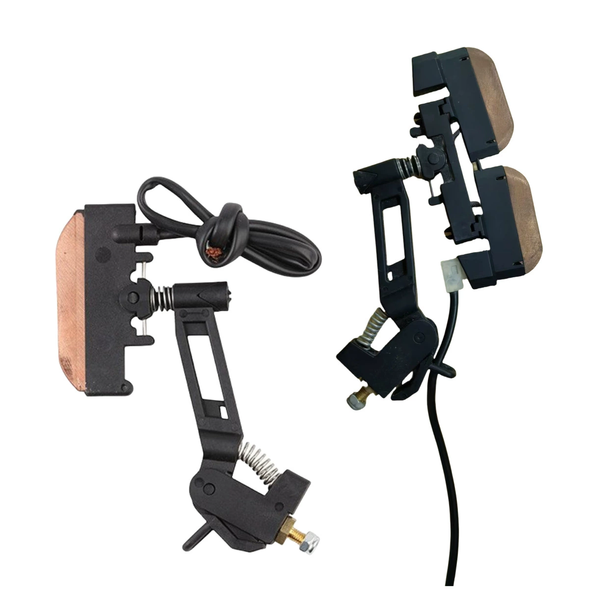 Двухголовочный комбинированный коллектор KEDO UKD, автоматический роботизированный манипулятор, тележка на рельсах, U-образная угольная щетка, шина для электропитания