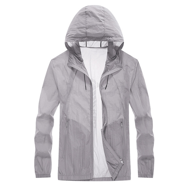 Summer windproof breathable ultra thin windbreaker for men and women