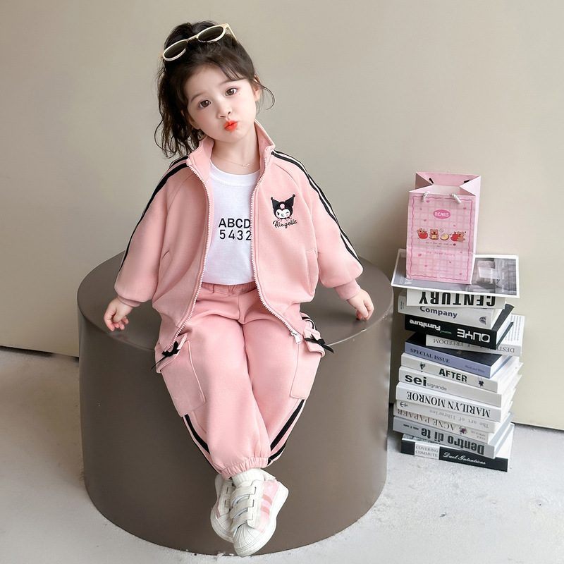 女童秋装运动套装2025新款儿童库洛米衣服宝宝春秋时髦洋气两件套|undefined