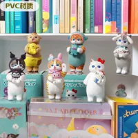 Strange Tales Cat Gashapon Fushandi Ugly Fish Blind Box Милый мультяшный японский кот Фигурка Орнамент Кукла Подарок.
