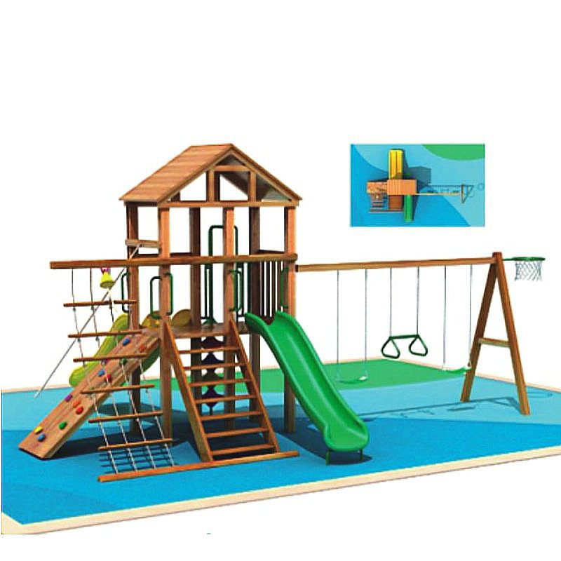 Детский многофункциональный игровой комплекс Little Rascal из африканской груши