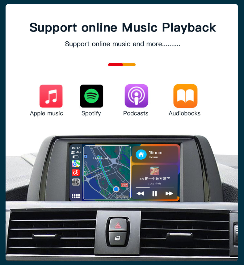 Suitable for Bmw Wireless Carplay Decoder, Huawei Hicar Box, Bmw Supports the Addition of Reversing Camera
