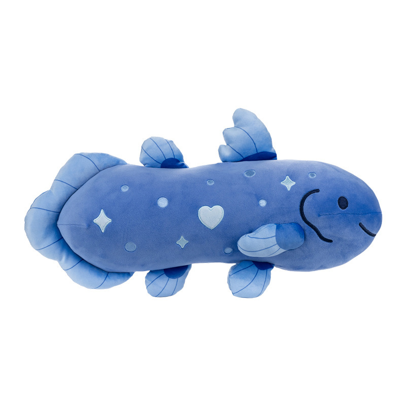 跨境新品愚蠢的Coelacanth玩偶公仔傻腔棘鱼毛绒玩具动漫游戏周边|undefined