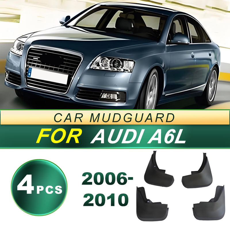 Aplicable a 2006 - 2010 Audi A6L AUDI automóvil anti-splash placa de barro de goma blanda para la modificación de la piel de barro