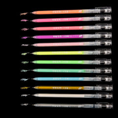 彩色中性筆手繪白色高光筆黑卡專用手帳繪畫金銀色素描美術勾線筆