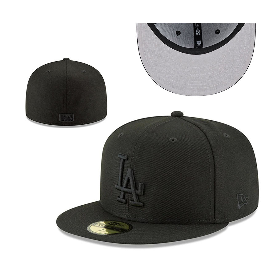 Nueva gorra de béisbol de LA con visera plana, gorra deportiva informal de estilo hip-hop cerrada, gorra de talla moderna de estilo coreano, gorra unisex bordada.