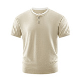 ZH8102-D男女同款潮牌拼接时尚通勤假两件亨利领针织短袖T恤，男装针织衫/毛衣，星座614