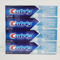 cotelg全英文版牙膏冰爽薄荷亮白持久清新口氣跨境外貿專供100g