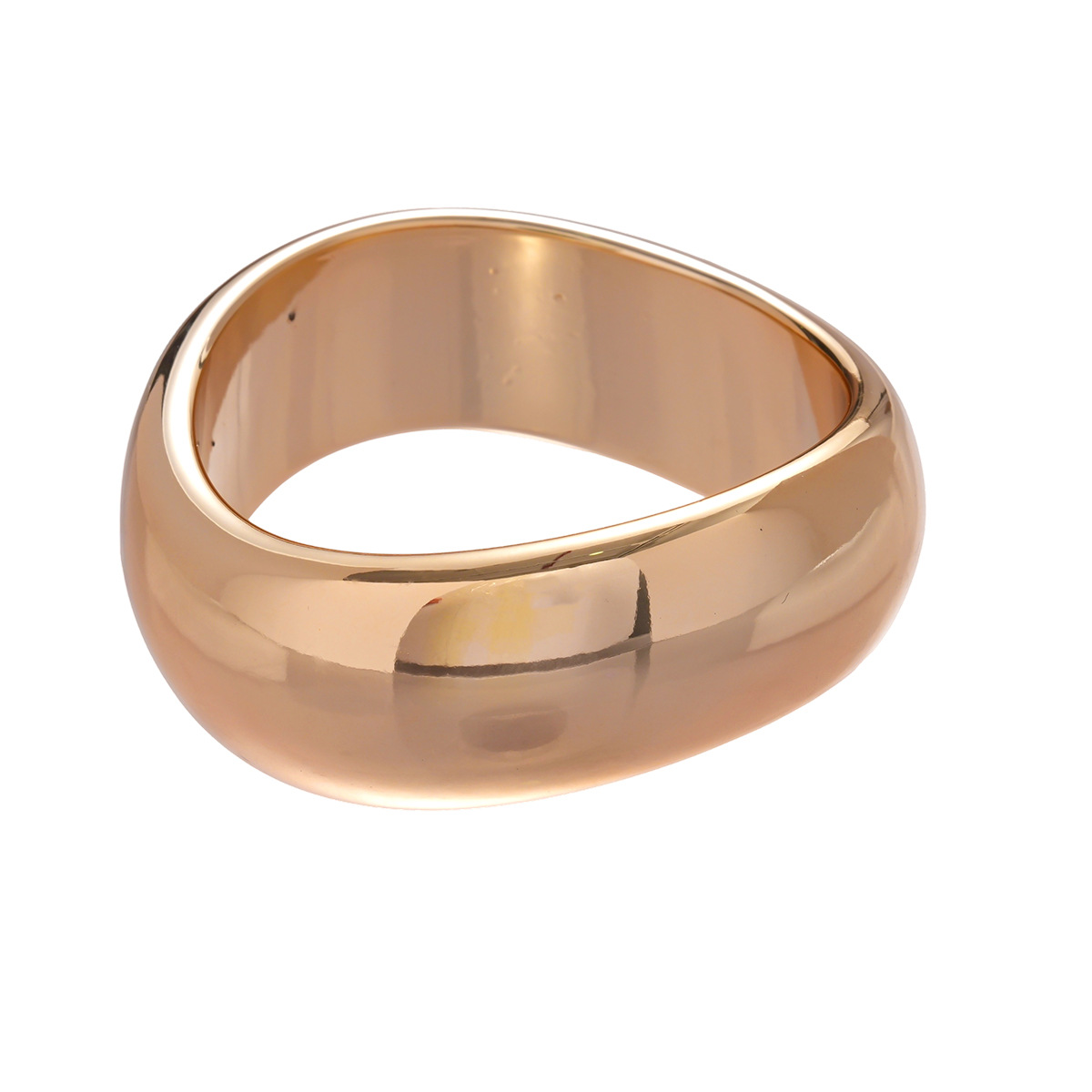 Europa y los Estados Unidos transfronterizos acrílico geométrico redondo cuadrado brazalete de corte simple personalidad exagerada nicho de alta sensación joyería image 6
