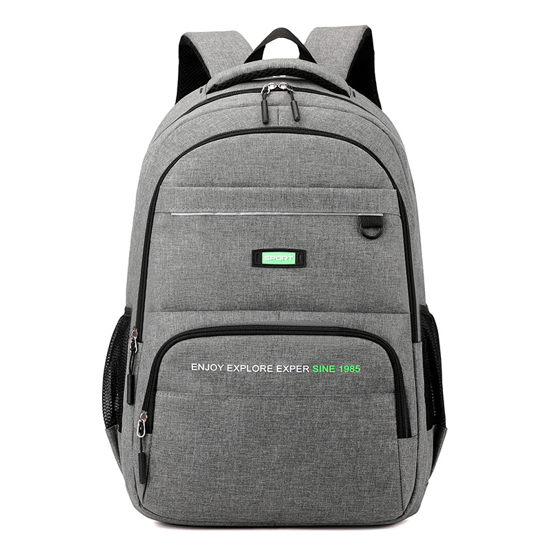 Bolso de escuela de gran capacidad para estudiantes de secundaria al aire libre viaje de cercanías hombres mochila de nylon ordenador bolsa de negocios al por mayor