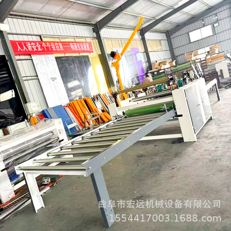 硅酸钙板全自动贴面机 聚酯纤维板覆膜机 防火皮铝皮热熔胶平贴机