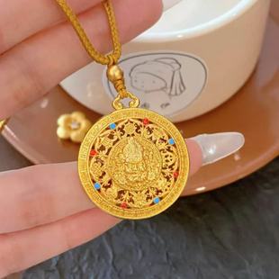 Wholesale of Gold-Plated Fortune Compass Pendants with Ancient Gold-Plated Designs from the Same Style Used in Gold Stores