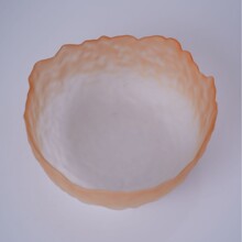 日式锤纹莲雾玻璃碗批发家用餐具甜品水果碗沙拉碗套装变色果汁