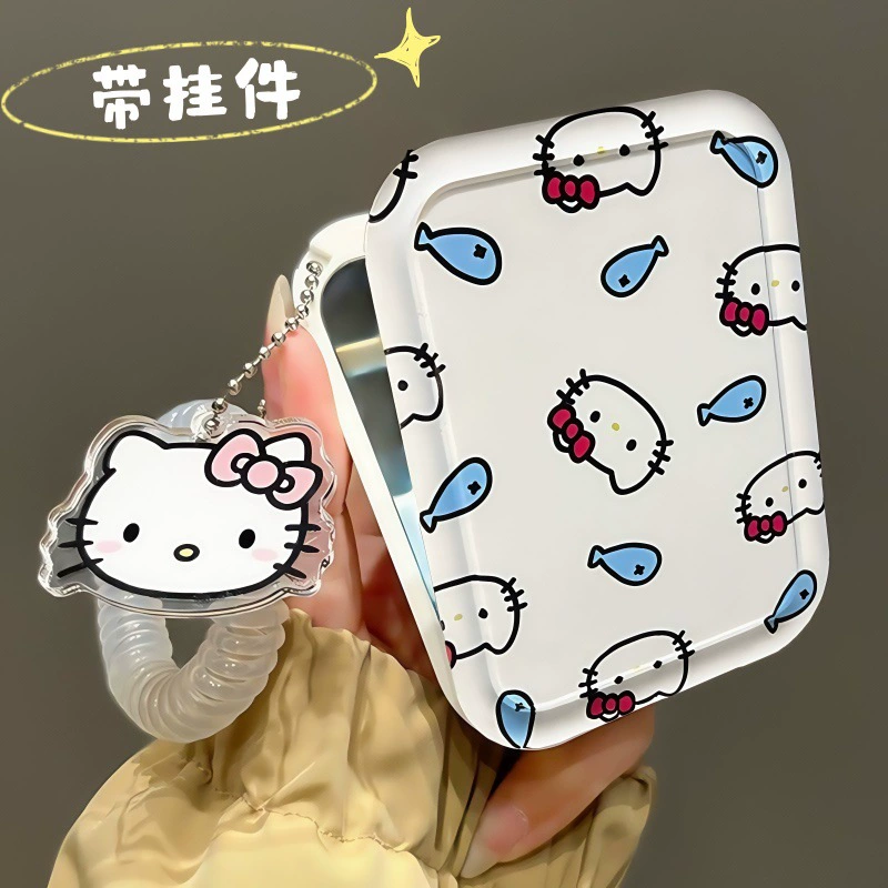 Hello Kitty, японский ручной складывающийся милый зеркало для студентов