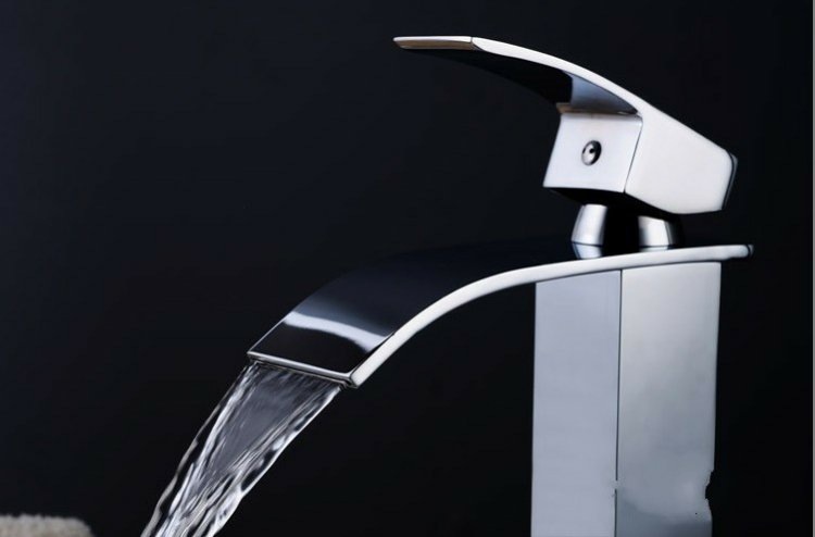 Black stainless steel washbasin, hot and cold water faucet, hotel bathroom washbasin, bathroom cabinet, square waterfall faucet undefined