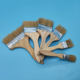 Pig temples brush pure pig hair wooden handle paint brush child pig temples brush brown brush barbecue brush paint pig brush wholesale