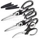 in stock Kitchen Scissors 3-piece Seafood Scissors suit Shrimp Line Cutters Cat Cutters Poultry Cutters Supplementary Food Scissors