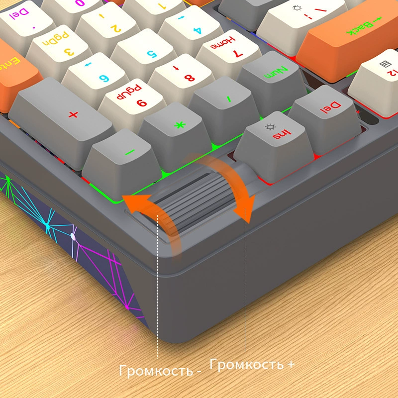 Xuan Yinhu K95 русская Bluetooth беспроводная клавиатура с тремя режимами механическая игровая подсветка hot-swap русская клавиатура cross-border