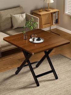Outdoor Portable Stall Simple Round Table for Eating Small Table Apartment Rental Folding Table Dining Table Home Square Table