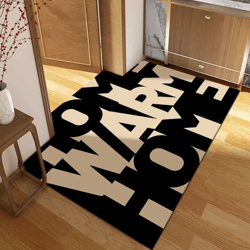 Entrance door mat household simple entrance door cartoon entrance mat floor cover wear-resistant non-slip stain-resistant foot mat