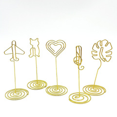 Airplane-shaped card holder, alien card holder, rose gold card holder, creative card holder, cartoon note holder, photo holder