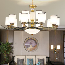 现代新中式大厅吊灯中国风复古客厅灯古典茶室餐厅卧室灯简约灯具